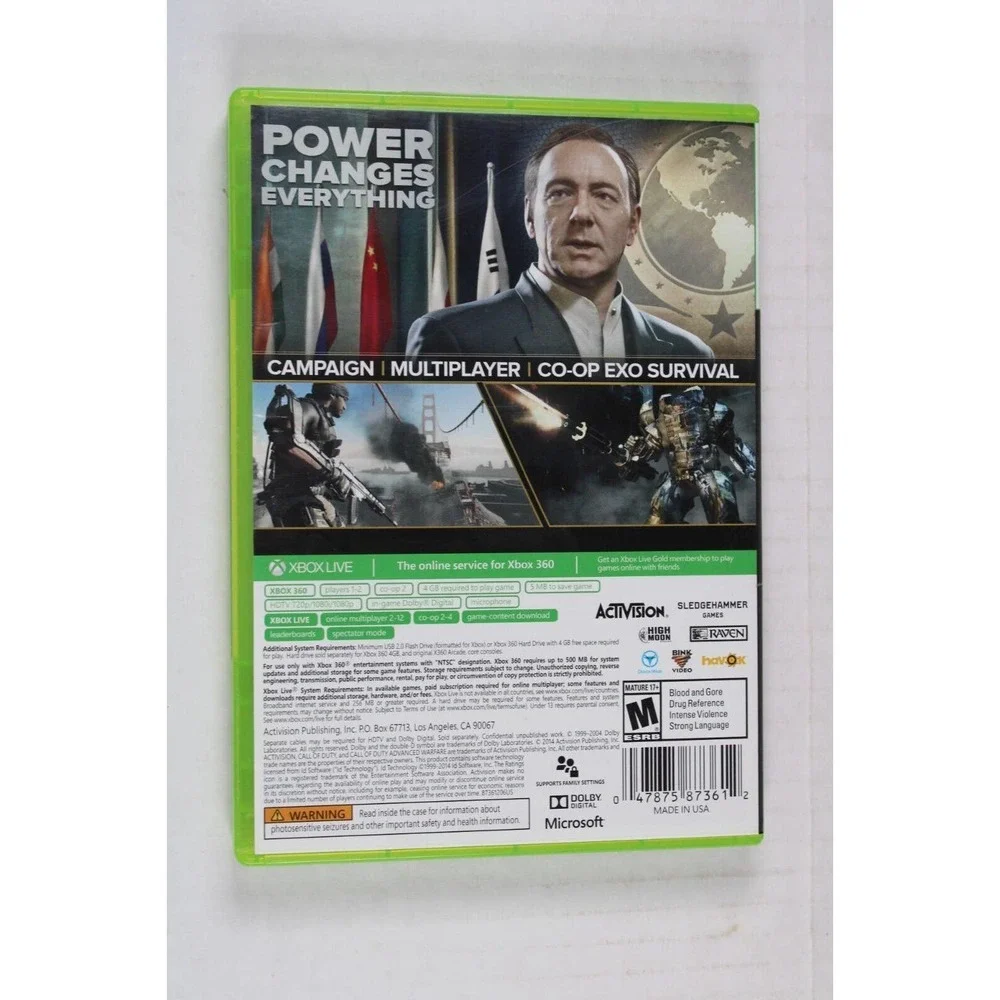 Call of Duty: Advanced Warfare (Microsoft XBox 360) authentic, tested/works